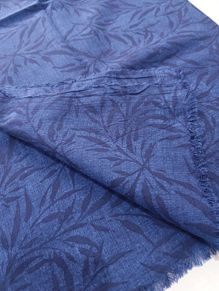 Lacivert Kadın Bohem Şal - Görsel 2