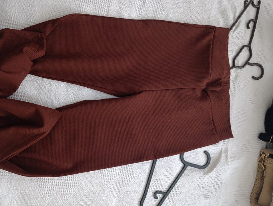 Kadın Kahverengi Pilili Kumaş Pantolon - Görsel 2