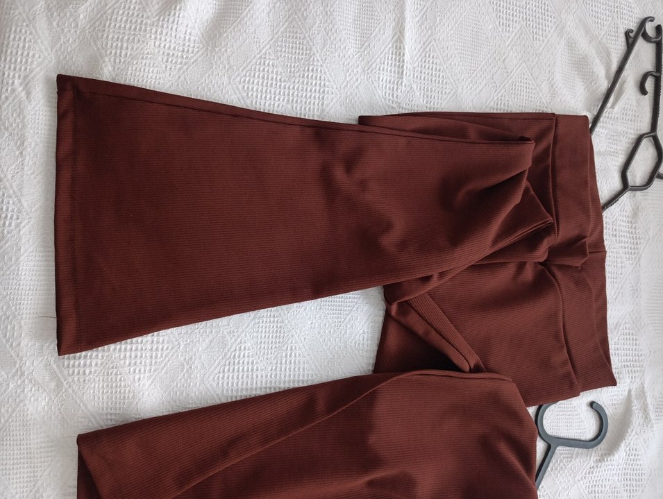 Kadın Kahverengi Pilili Kumaş Pantolon - Görsel 3