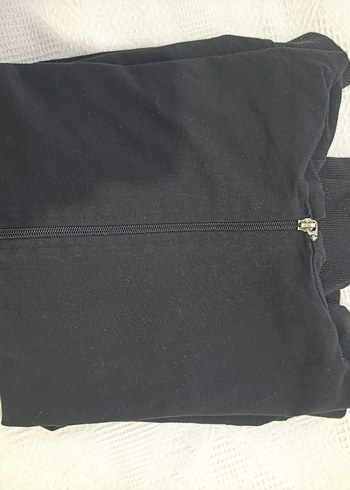 Siyah Fermuarlı Kadın Midi Kapşon - Görsel 4