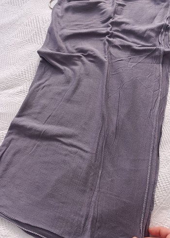 Gri penye Kadın Şal - Görsel 2