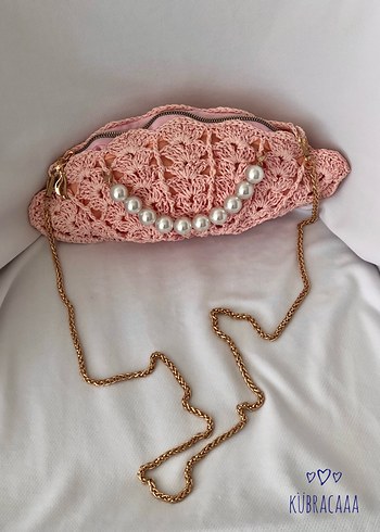 Pembe midye çanta