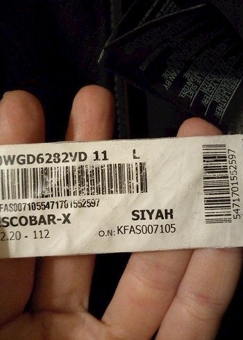 Derimod D-FIT Siyah Deri Biker Ceket Erkek L - Görsel 6