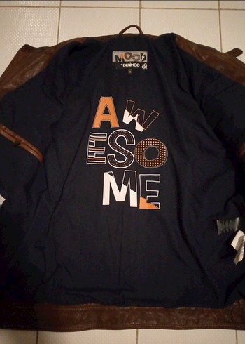 Motorcu Vintage (Gerçek Deri ) Ceket Mont - Görsel 7