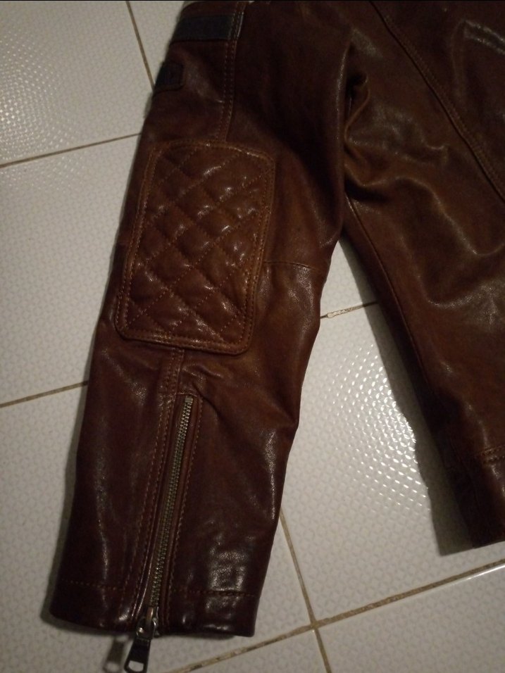 Motorcu Vintage (Gerçek Deri ) Ceket Mont - Görsel 5