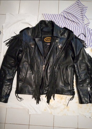 Motorcu Harleyci(%100 Buffalo Derisi) Cooper.. AĞIR DERİ ceket. - Görsel 14