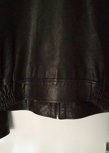 POLO R.L. %100 Sığır Deri Siyah Mont/Ceket - Görsel 4