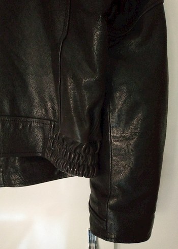 POLO R.L. %100 Sığır Deri Siyah Mont/Ceket - Görsel 5