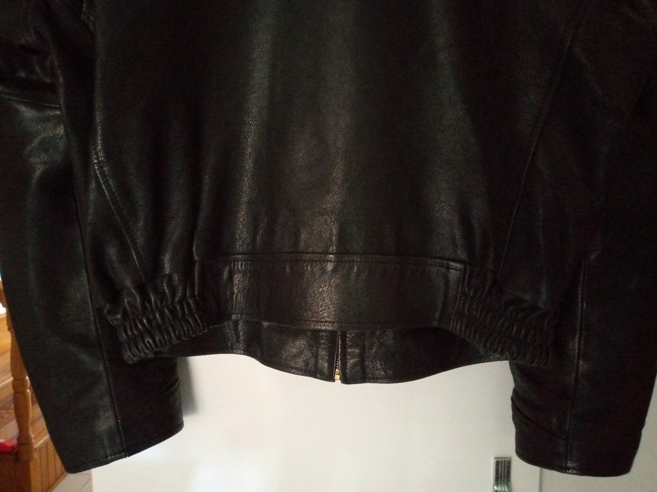 POLO R.L. %100 Sığır Deri Siyah Mont/Ceket - Görsel 4