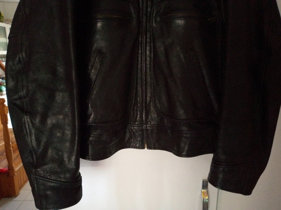 POLO R.L. %100 Sığır Deri Siyah Mont/Ceket - Görsel 2