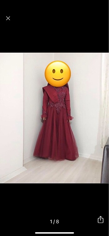 Bordo elbise
