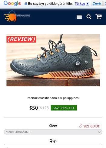 Reebok crosfit pump (yurdışı ürün) - Görsel 5