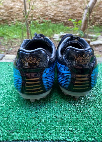 Yılan Desenli Mavi Erkek Futbol Ayakkabısı - Görsel 2