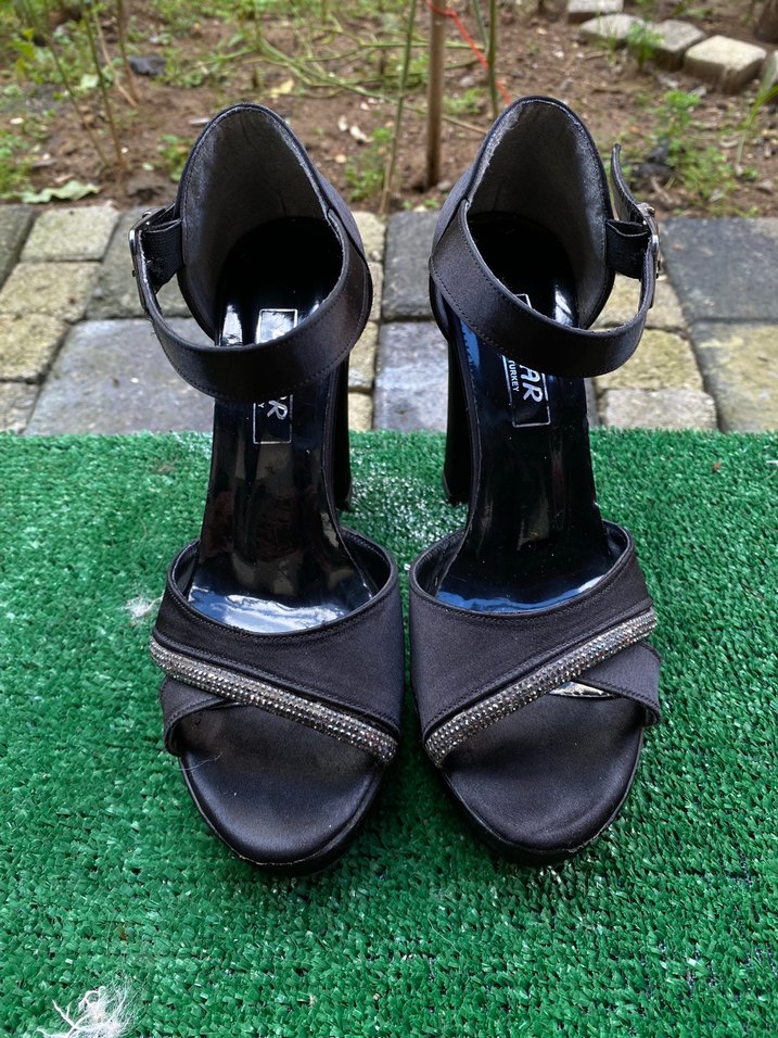 Klasik Siyah Topuklu Kadın Abiye Ayakkabı - Görsel 2