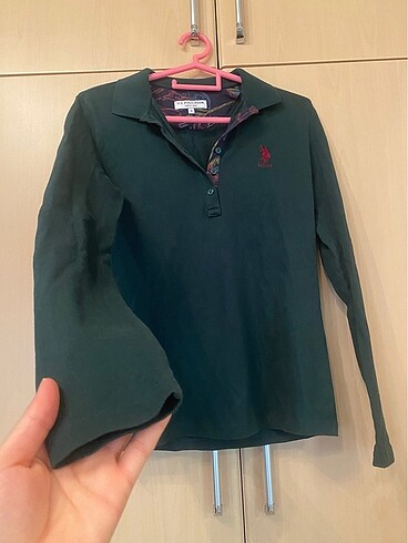 s Beden yeşil Renk Polo yaka sweat