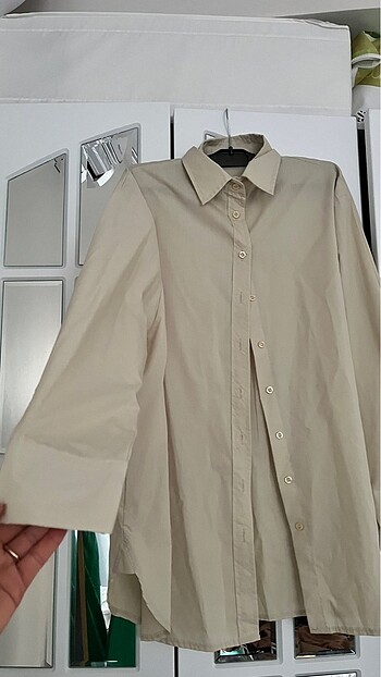Diğer Bej rengi Oversize gömlek