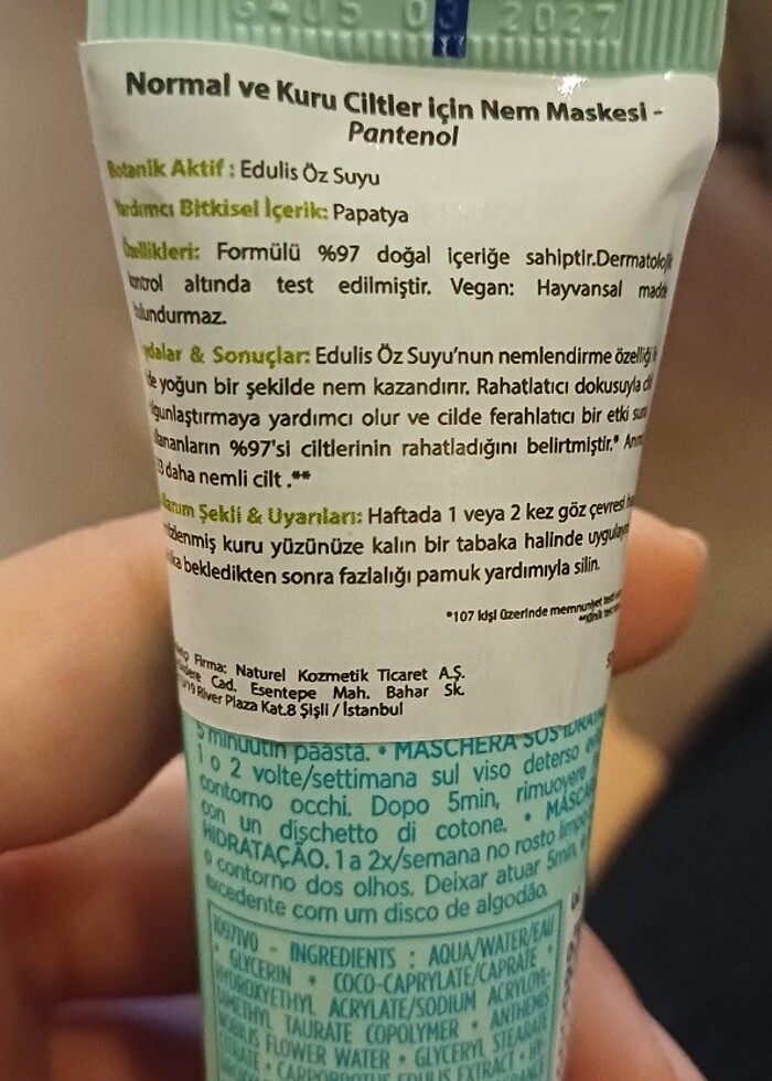 Yves Rocher Hydra Vegetal Mask - Görsel 3