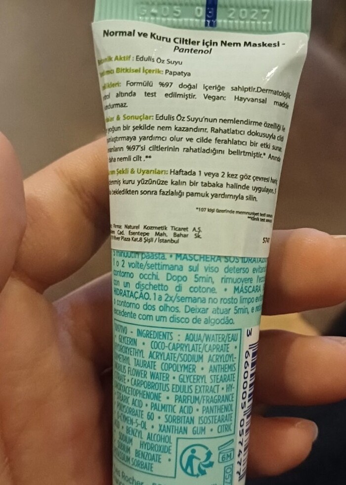 Yves Rocher Hydra Vegetal Mask - Görsel 4