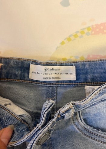 Stradivarius Acik Mavi Denim Jean