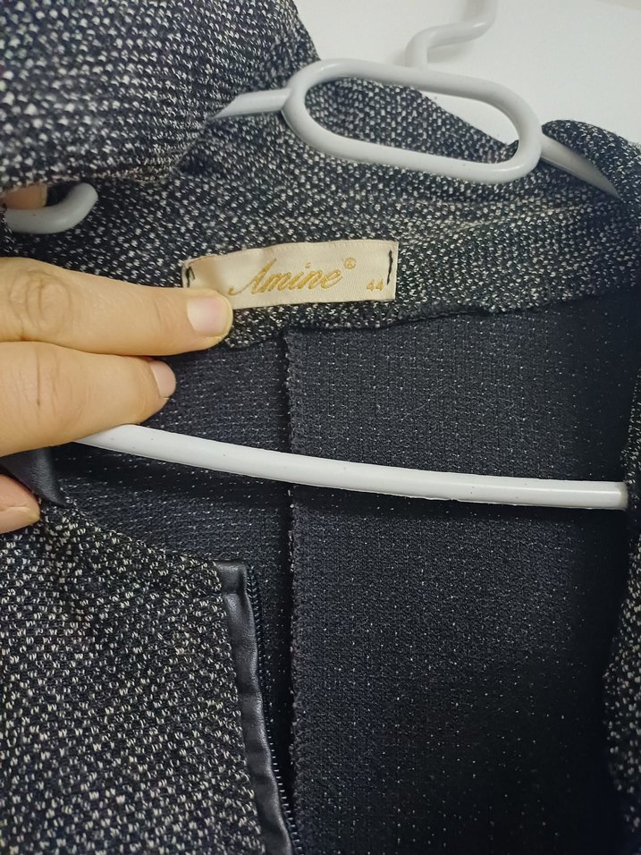 Gri Fermuarlı Uzun hırka - Görsel 3