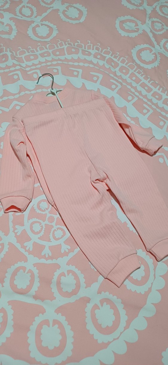 Pembe Bebek Kız Uzun Kollu Takım - Görsel 2