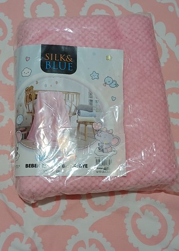 Pembe Bebek Nohut Battaniye 90x110 cm - Görsel 3