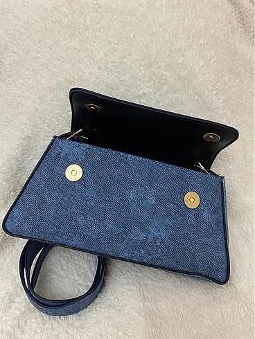 Zara Mavi renk kol çantası
