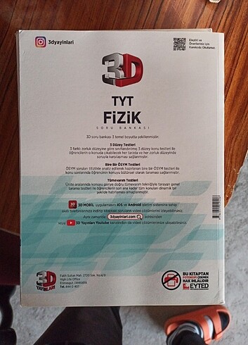  3D yayınları TYT FİZİK SORU BANKASI 