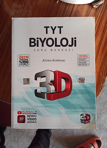 3D YAYINLARI TYT BİYOLOJİ SORU BANKASI 