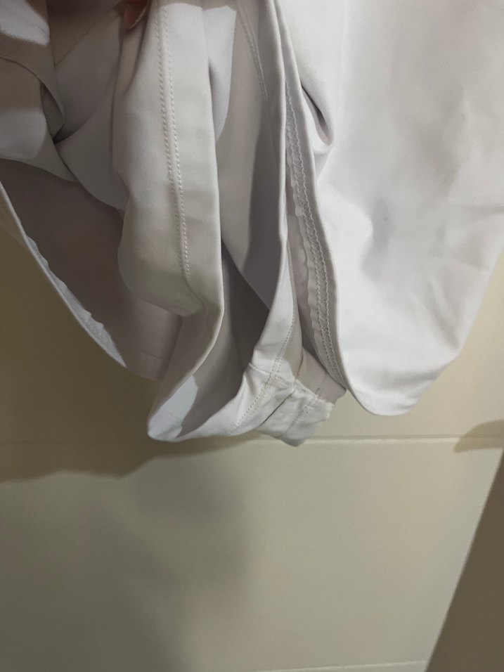 Beyaz Kolsuz Mini Kadın elbise - Görsel 2