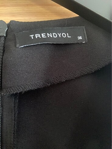 36 Beden trendyol siyah elbise
