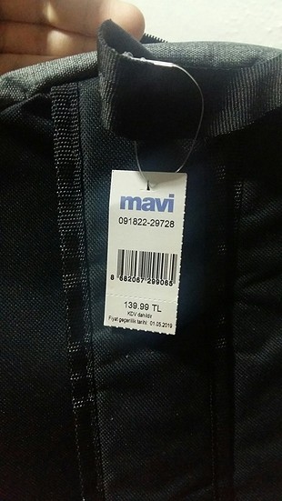  Beden mavi teknik çanta
