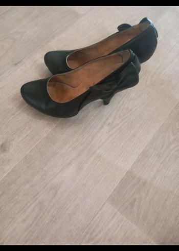 Diğer Klasik Siyah Tokalı Stiletto Topuklu Kadın Ayakkabı