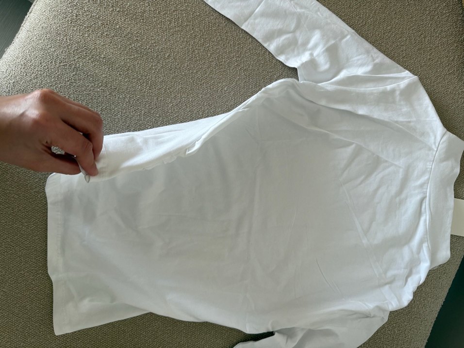 Minimal Beyaz Uzun Kollu Bluz — görsel 4/7