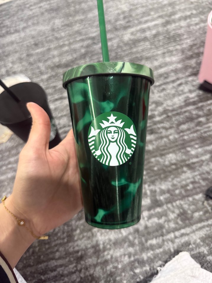 Starbucks Yeşil Cam Bardak — görsel 5/5