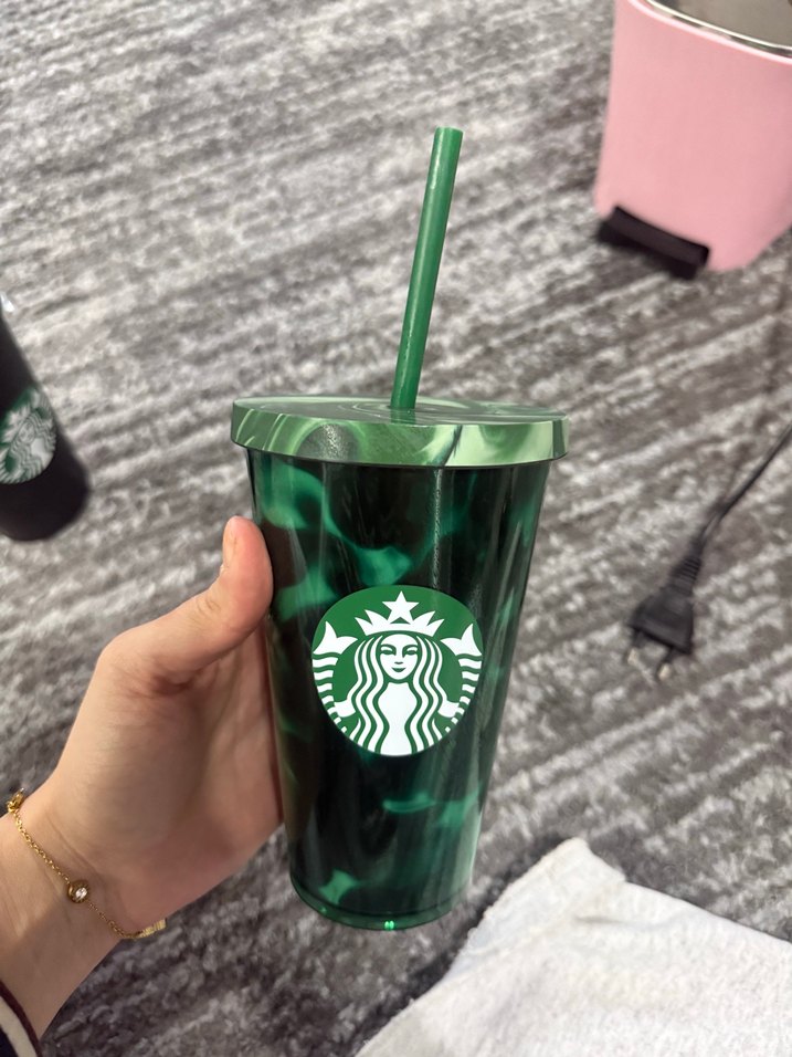 Starbucks Yeşil Cam Bardak — görsel 2/5
