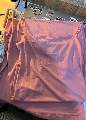 Trendyol & Milla Pembe Askılı Basic Midi Elbise