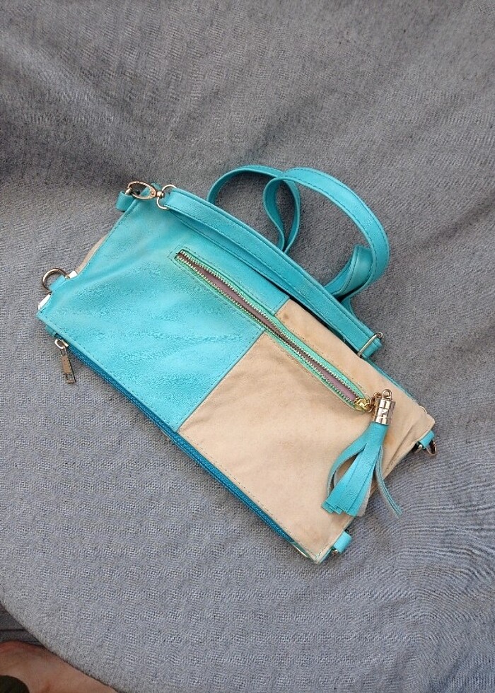 Çift renk çanta - Görsel 4