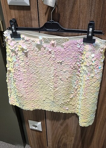 Zara pullu mini etek