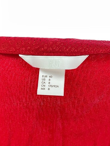 40 Beden kırmızı Renk H&M Uzun Elbise %70 İndirimli.