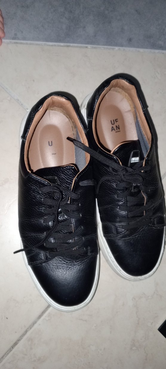 Deri Siyah Bağcıklı Erkek Spor Ayakkabı - Görsel 2