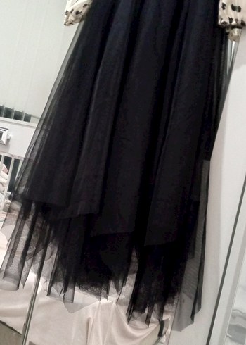 Uzun Kollu Puantiyeli V Yaka Uzun Elbise - Görsel 5