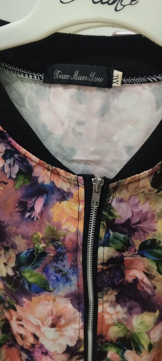 Çiçek Desenli Renkli Kadın Ceket - Görsel 2