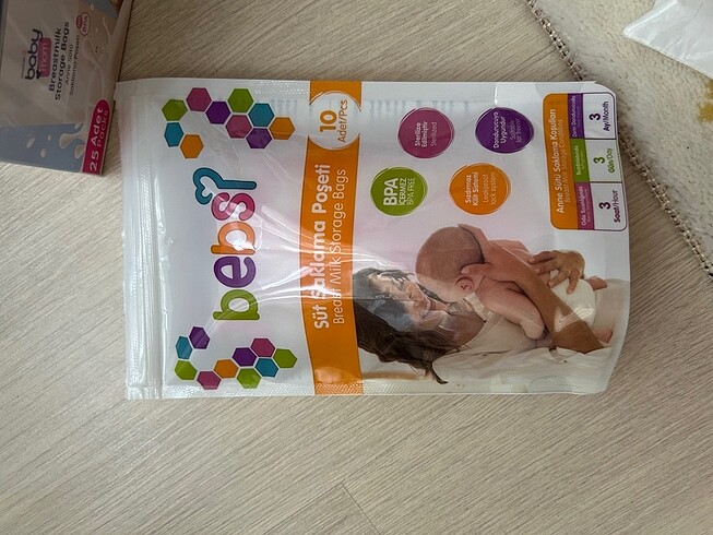 56 adet Süt saklama poşeti - Görsel 4