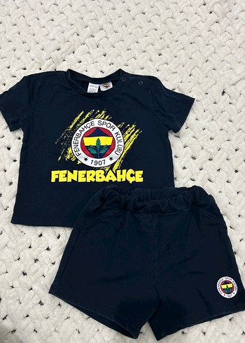 Fenerbahçe Erkek Bebek Kısa Kollu Takım