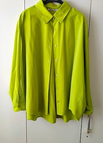 Yeşil oversize gömlek 