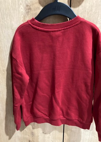 Kırmızı Erkek Çocuk Örme Sweatshirt - Görsel 3