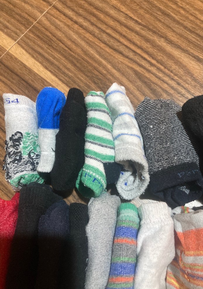 Çocuklar için Çok Renkli Desenli Çorap Seti - Görsel 2