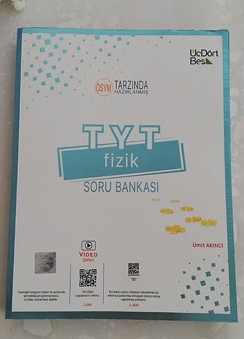345 yayınları Tyt fizik soru bankası 