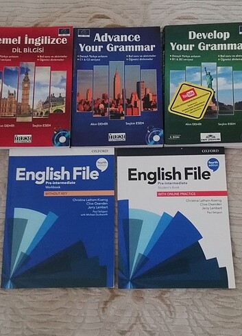 İngilizce hazırlık kitapları advance your grammar, develop Your 